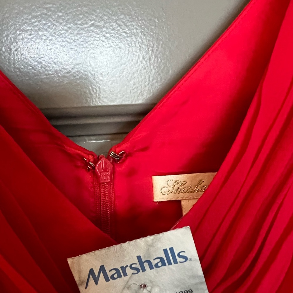 Shoshanna Silk Vibrant Red Mini Dress Size 2 - Picture 4 of 6